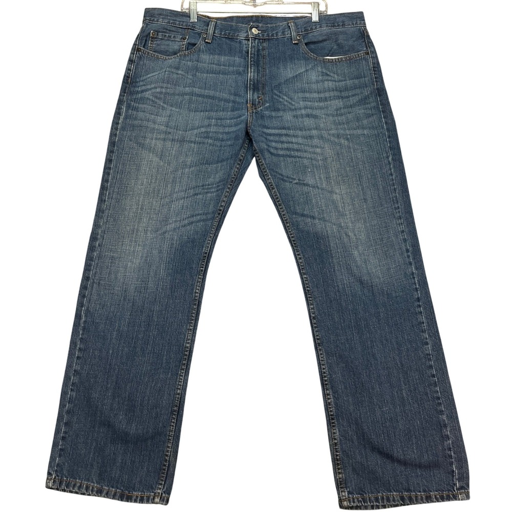Levi's 559 Relaxed Straight Jeans Men 40x32 Blue Cotton Denim Red Tab Distressed